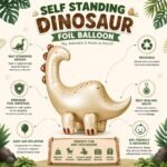 Self Standing Dinosaur Foil Balloon - Image 4