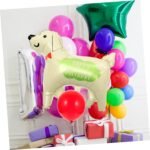2 Pcs Self Standing Dog Happy Birthday Foil Balloons - Image 5