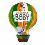 Jungle Hot Air Balloon Foil Balloon 61x46cm