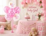 "It's a Girl" Pink & White Balloon Stand Kit – Baby Shower & Welcome Baby Decor - Image 3