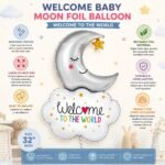 Welcome Baby Moon Foil Balloon - Image 3