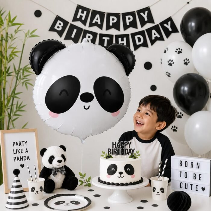 Panda Face Foil Balloon 53 X 57 cm - Image 3
