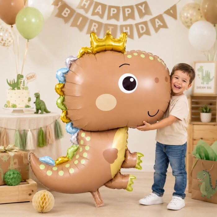 Dinosaur Foil Balloon – 65×79 cm Cute Cartoon Dino Balloon - Image 2
