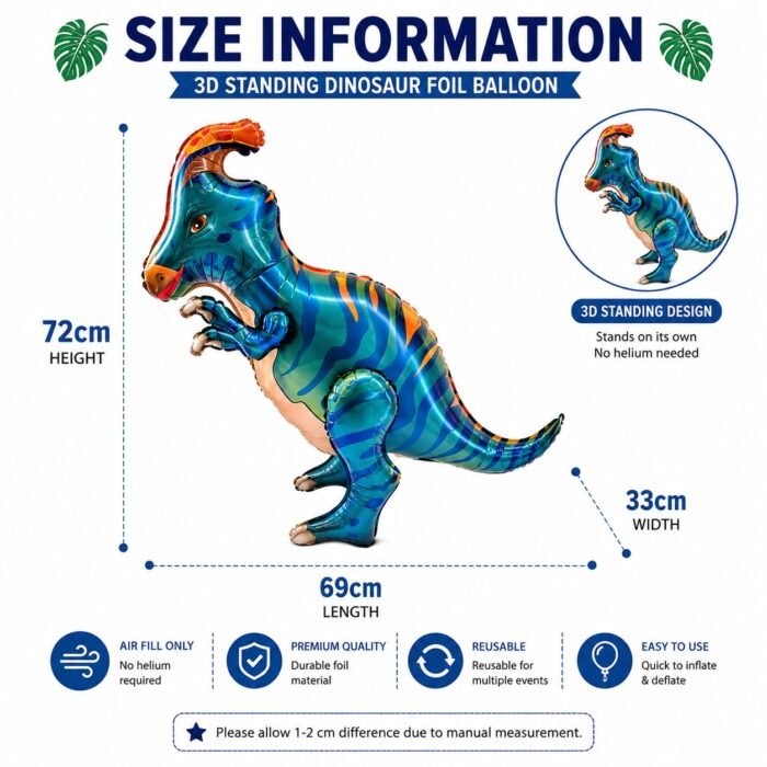 3D Standing Dinosaur Foil - Image 3