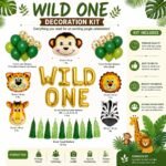 Wild One Jungle Theme Decoration Kit - Image 3