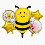 Bee Theme Foil Balloon Bouquet Set