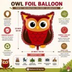 Owl Foil Balloon 23 Inch - Image 2