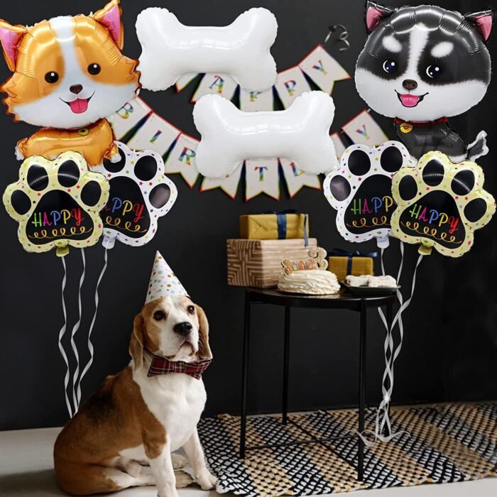 5PCS Corgi Aluminum Film Balloons - Image 2