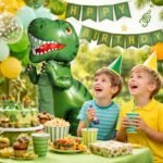 Giant Green Dinosaur Shape Foil Balloon 72cm - Image 2