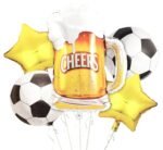 cheers 5 pcs football balloon set Soccer Balloons