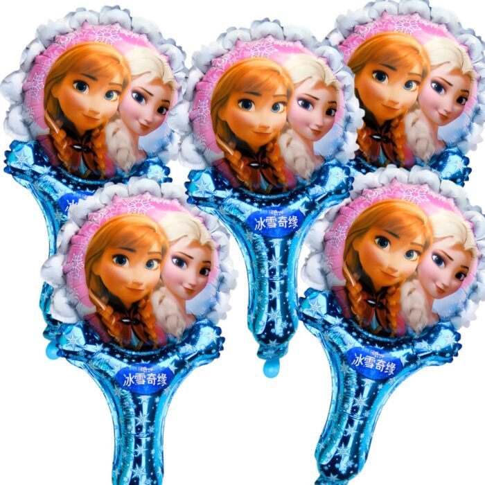 Ice Princess Foil Balloons Set of 5 – 18 Inch - Image 2