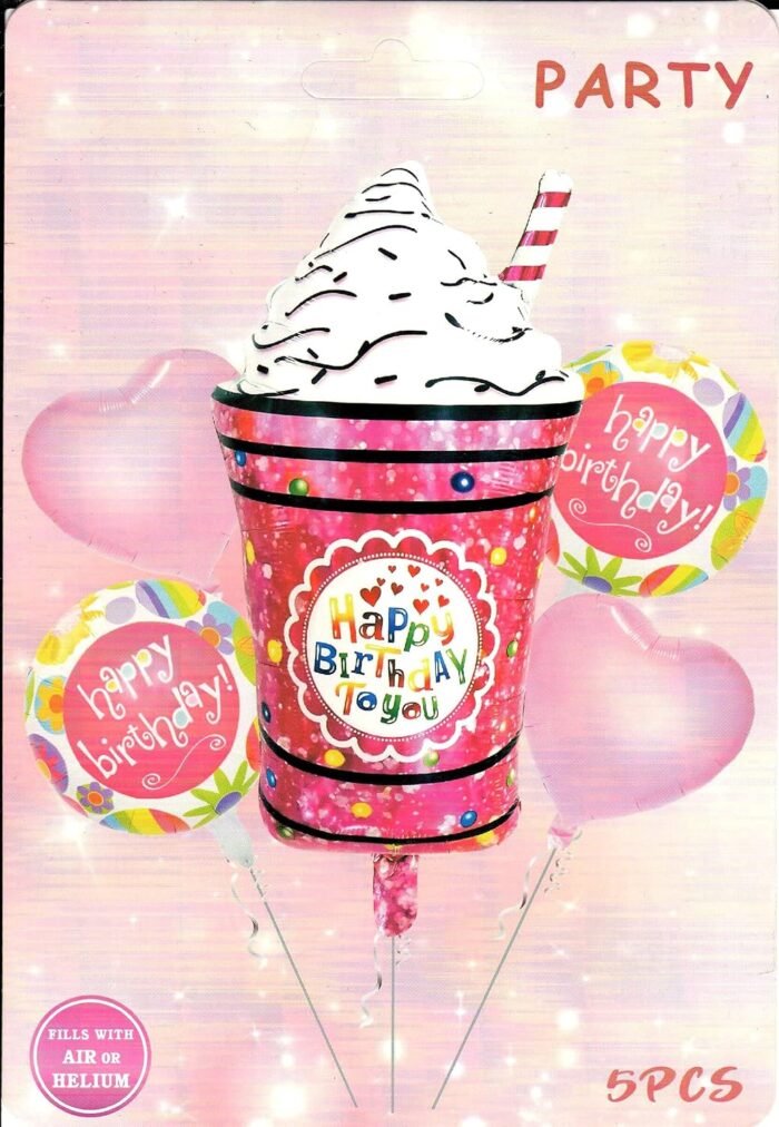 Ice Cream Foil Balloons set of 5 - Image 3