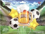 cheers 5 pcs football balloon set Soccer Balloons - Image 2