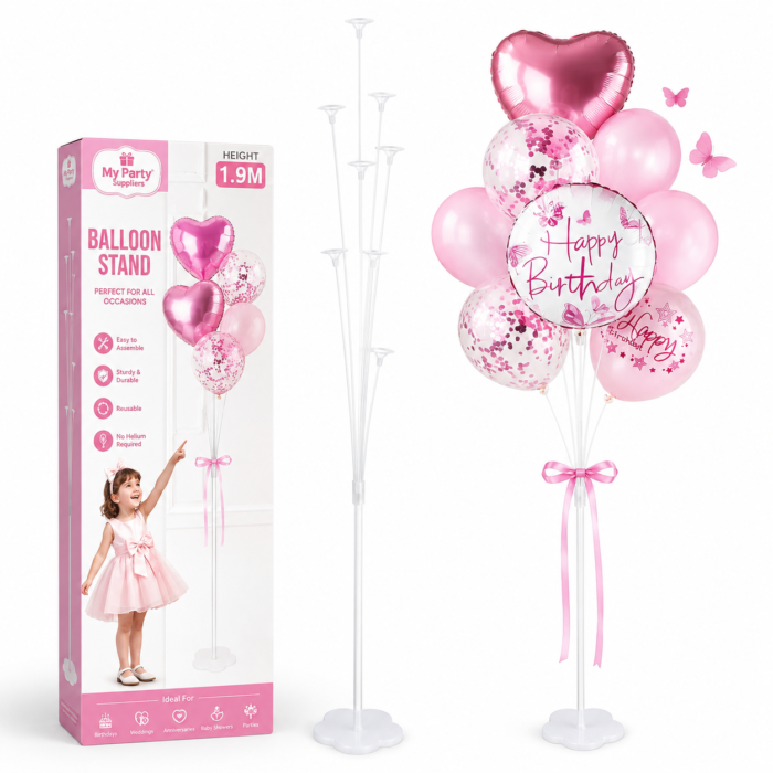 1.9M Reusable Balloon Stand Kit for Party Decor - Image 4
