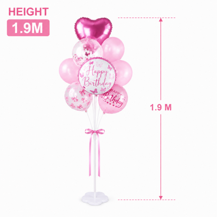 1.9M Reusable Balloon Stand Kit for Party Decor - Image 3