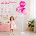 Reusable Balloon Stand for Decoration – Adjustable Height (1.6m to 2.1m) with Base - Image 4