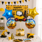 Construction Theme Foil Balloons Set of 5 - Image 2