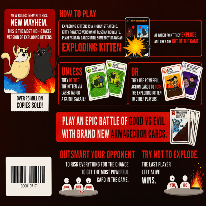 Exploding Kittens Good vs. Evil - 55 Cards - Elevate with New Characters - Family Games for Kids and Adults - Funny Card Games - Image 4