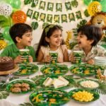 Safari Birthday Party Supplies for Kids, Jungle Animal Party Plates & Cups, Safari Party Tableware Set, Zoo Animal Birthday Decorations, Disposable for Boys Girls Jungle Theme Party - 20 - Image 6