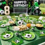 Football Theme Birthday Party Supplies Set, 10 Paper Plates, Cups and 20 Paper Napkins, Soccer Sports for Boys and Kids, Football Birthday Party Celebration-30 Pcs - Image 4