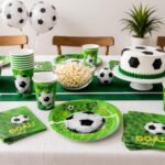 Football Theme Birthday Party Supplies Set, 10 Paper Plates, Cups and 20 Paper Napkins, Soccer Sports for Boys and Kids, Football Birthday Party Celebration-30 Pcs - Image 7