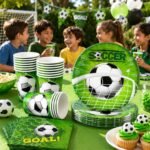 Football Theme Birthday Party Supplies Set, 10 Paper Plates, Cups and 20 Paper Napkins, Soccer Sports for Boys and Kids, Football Birthday Party Celebration-30 Pcs - Image 9
