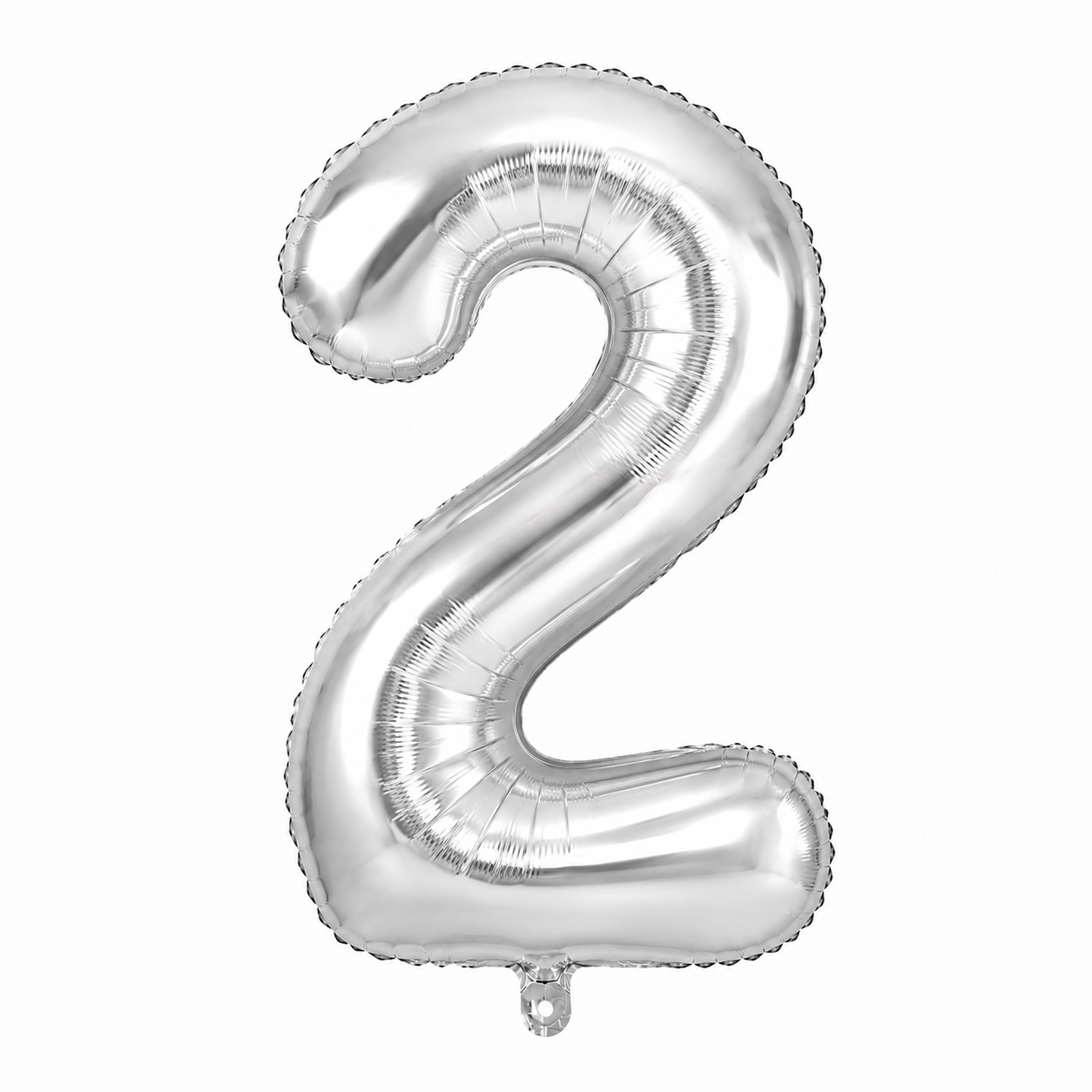 2-1 Silver Number 2 Foil Balloon 40 Inch | Large Metallic Number Two Balloon for 2nd Birthday, Anniversary, Kids Birthday Party Decoration, Photo Backdrop & Celebration Decor - Image 1