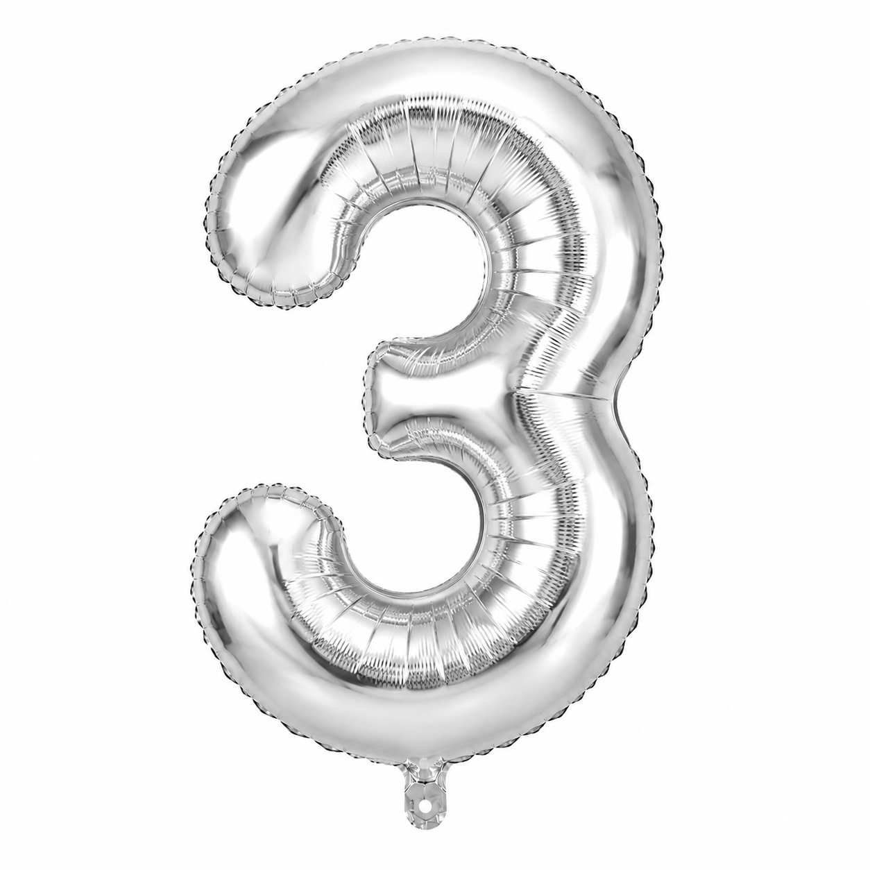 3-1 Silver Number 3 Foil Balloon 40 Inch | Large Metallic Number Three Balloon for 3rd Birthday, Anniversary, Kids Birthday Party Decoration, Photo Backdrop & Celebration Decor - Image 1
