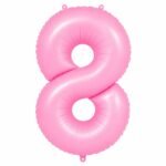 Number 8 Foil Balloon 40 Inch, Pink