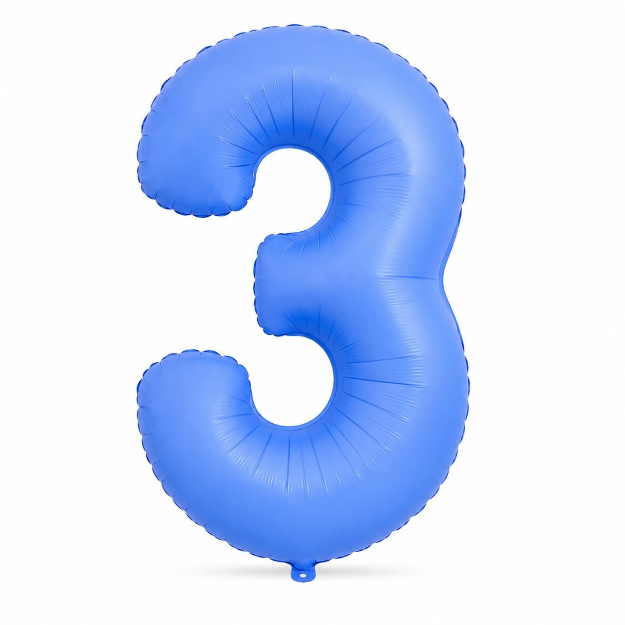 51GxsNH5--L._SL1254_ Number 3 Foil Balloon 40 Inch, Lotus Blue - Image 1