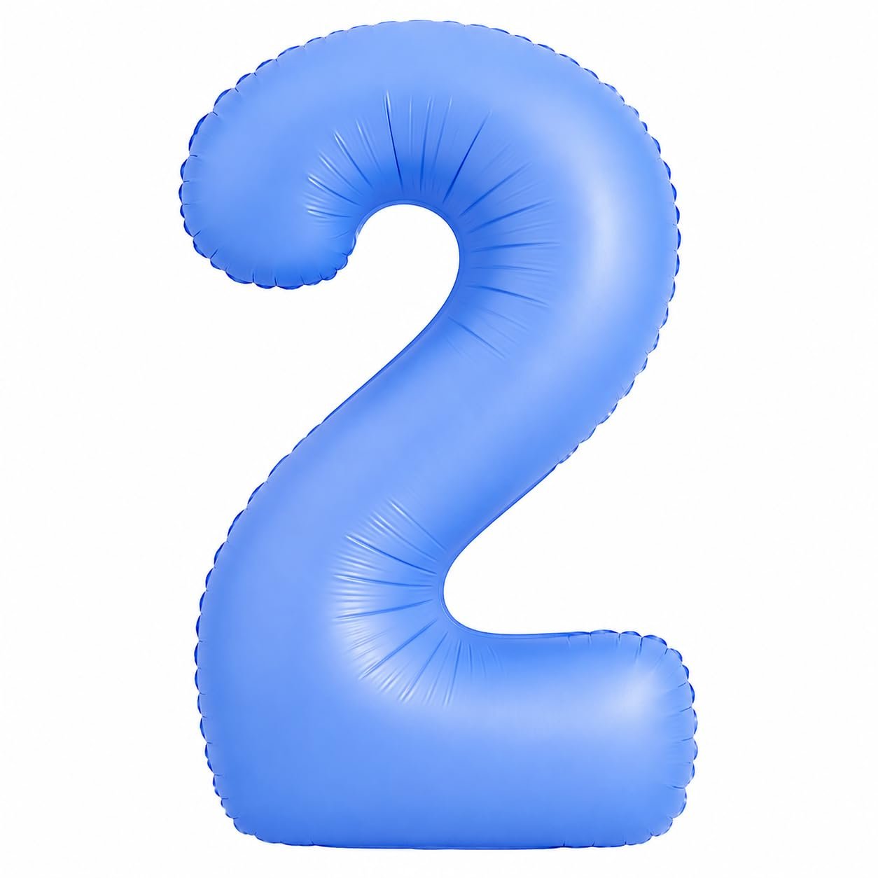 51RnzqbSbAL._SL1254_ Number 2 Foil Balloon 40 Inch, Lotus Blue - Image 1