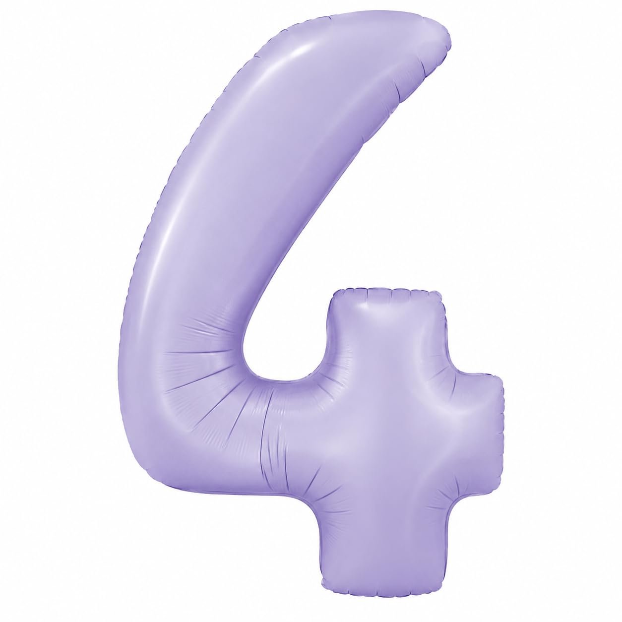51e7yvxhr0L._SL1254_ Number 4 Foil Balloon 40 Inch, Lilac - Image 1
