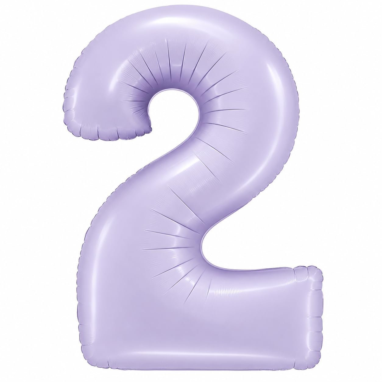 51tLwtz8SQL._SL1254_ Number 2 Foil Balloon 40 Inch, Lilac - Image 1