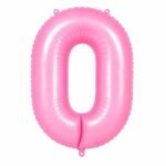 Number 0 Foil Balloon 40 Inch, Pink