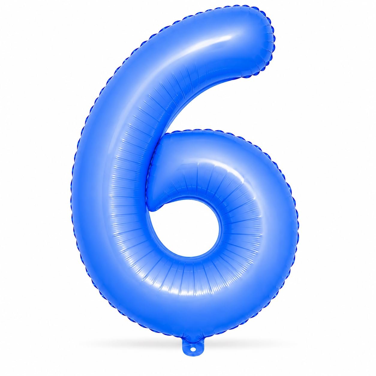 61MXLd8Rg4L._SL1254_ Number 6 Foil Balloon 40 Inch, Lotus Blue - Image 1