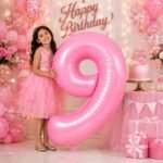 Number 9 Foil Balloon 40 Inch, Pink - Image 2