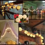 My Party Suppliers 10 LED White Rattan Ball String Fairy Light for Decor 1.2m- Warm White | String Lights, Fairy Lights - Image 7